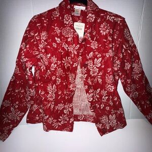Vintage canvas printed jacket